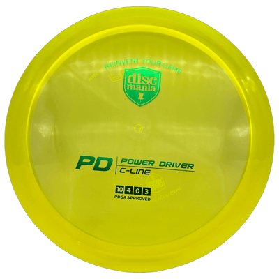 Discmania Distance Driver Yellow - Green Stamp - 173g Discmania C-Line PD