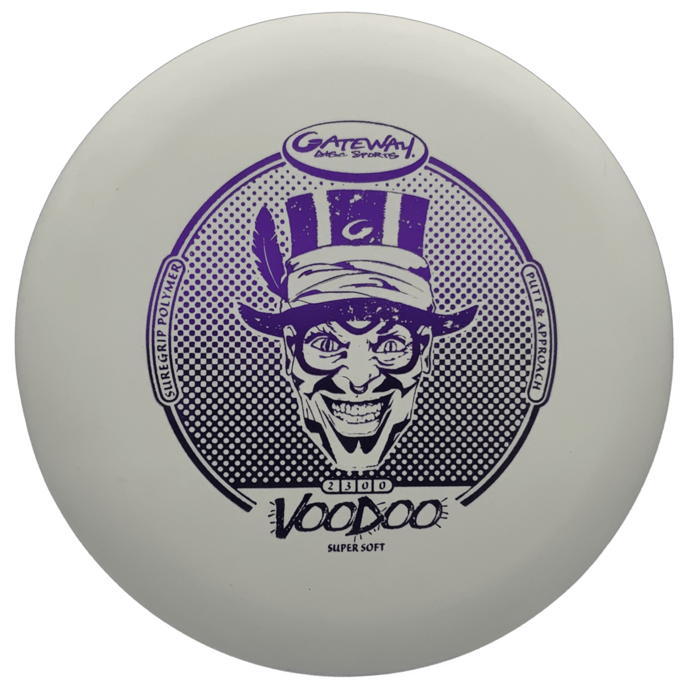 gateway Putter White - Purple Stamp - 174g Gateway Discs Voodoo SS