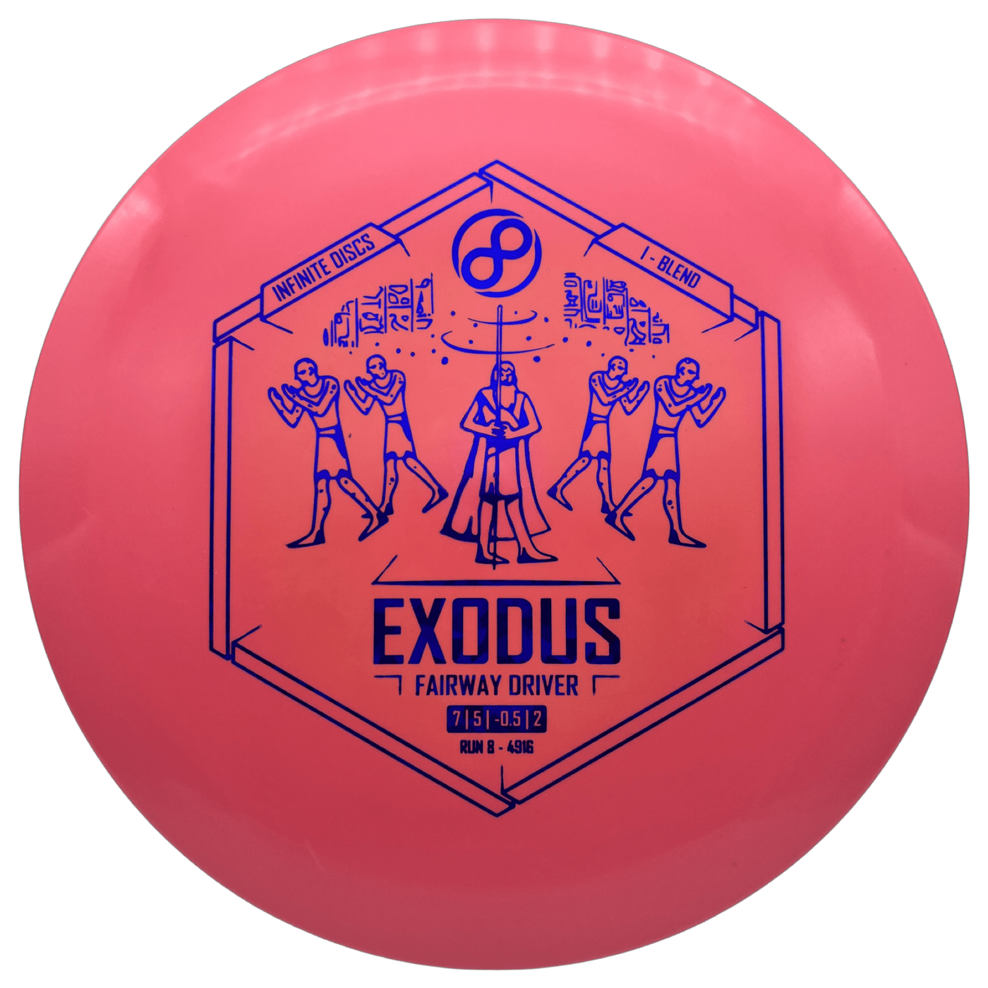 Infinite Fairway Driver Pink - Dark Blue - 173-5g Infinite Discs I-Blend Exodus