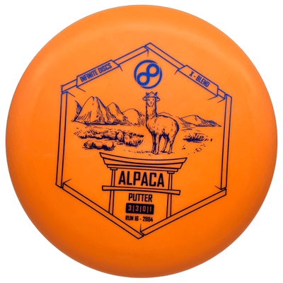 Infinite Putter Orange - Blue - 175g Infinite Discs Alpaca (X-Blend)