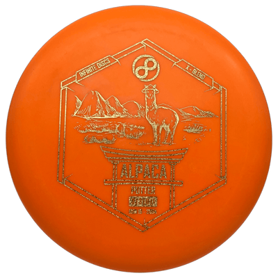 Infinite Putter Orange - Gold Confetti - 175g Infinite Discs Alpaca (X-Blend)