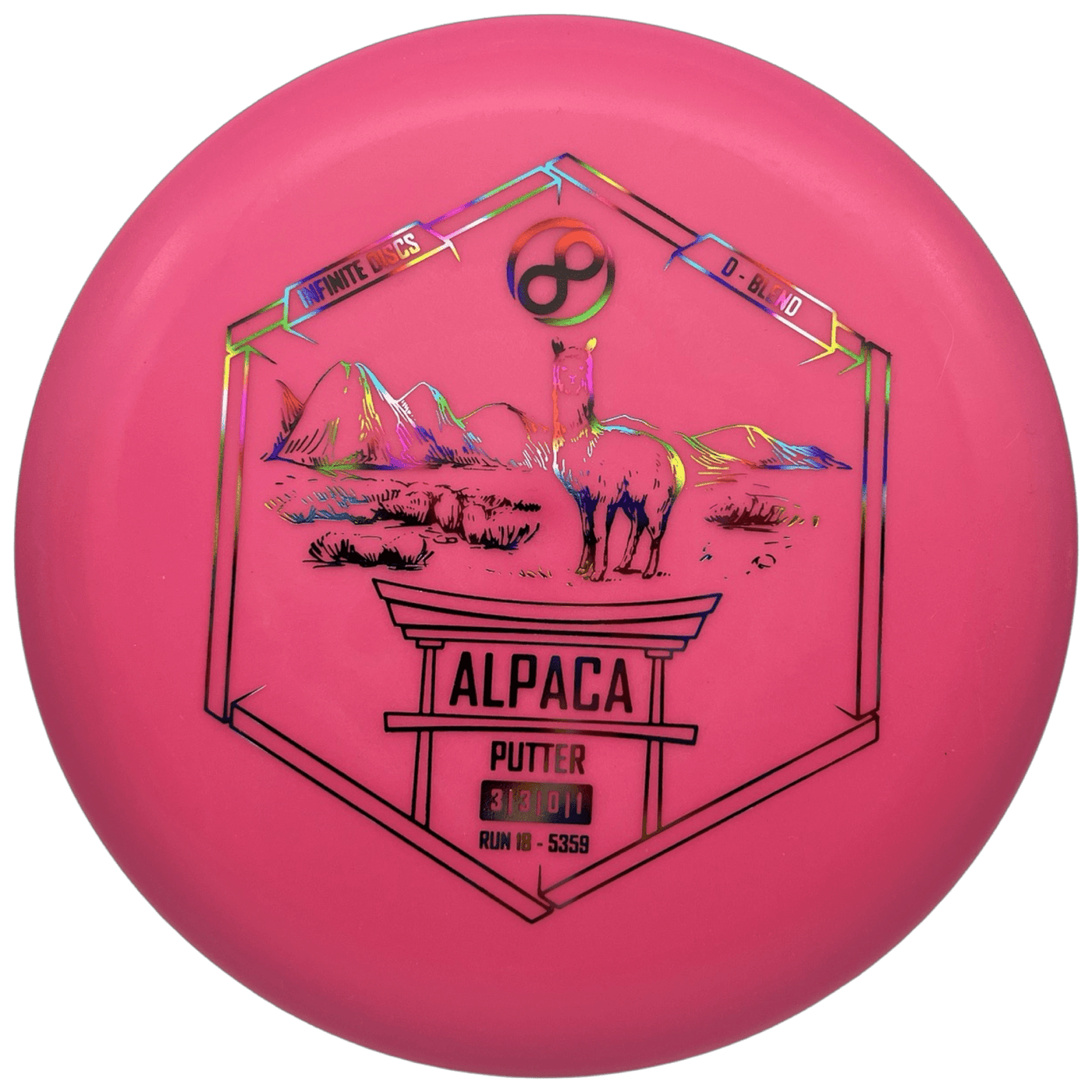 Infinite Putter Pink - Jelly - 175g Infinite Discs Alpaca (D-Blend)