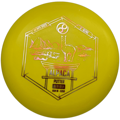 Infinite Putter Yellow - 175g Infinite Discs Alpaca (D-Blend)