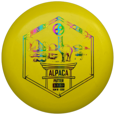 Infinite Putter Yellow - Rainbow2 - 175g Infinite Discs Alpaca (D-Blend)