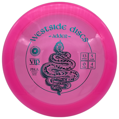 Westside Distance Driver Pink - Teal Stamp - 172g Westside Discs VIP Adder (First Run)